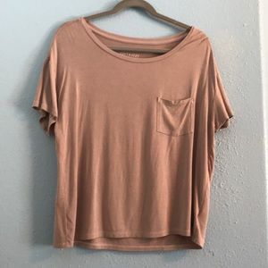 Tan American Eagle Soft&Sexy Top